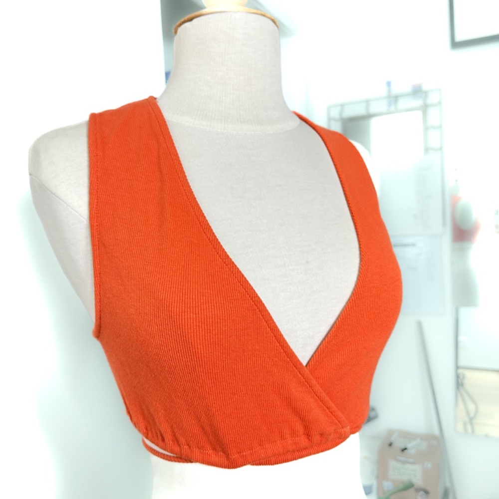 Free People /Motel Yunda Top NWT in tangerine size medium - Picture 6 of 6